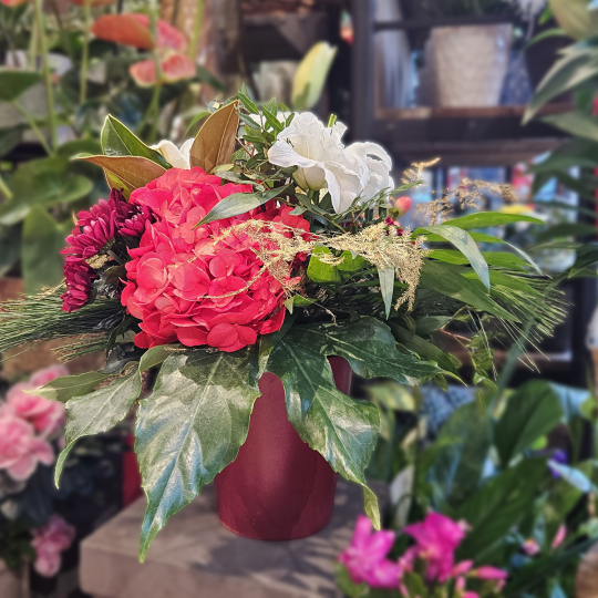 Bouquet rond destructuré