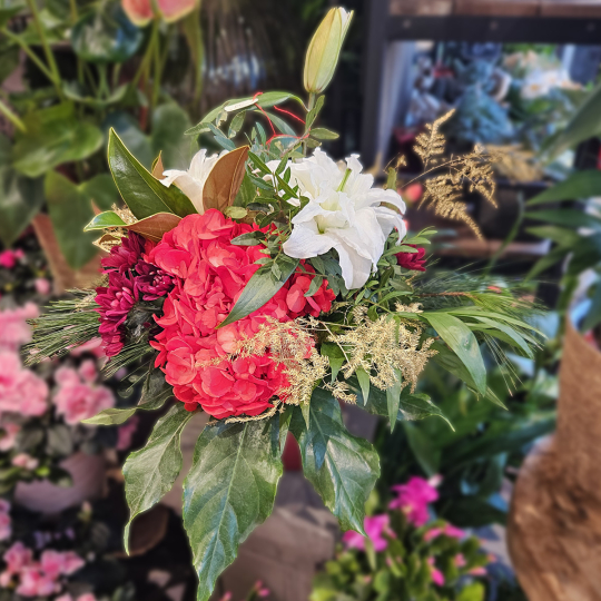 Bouquet rond destructuré