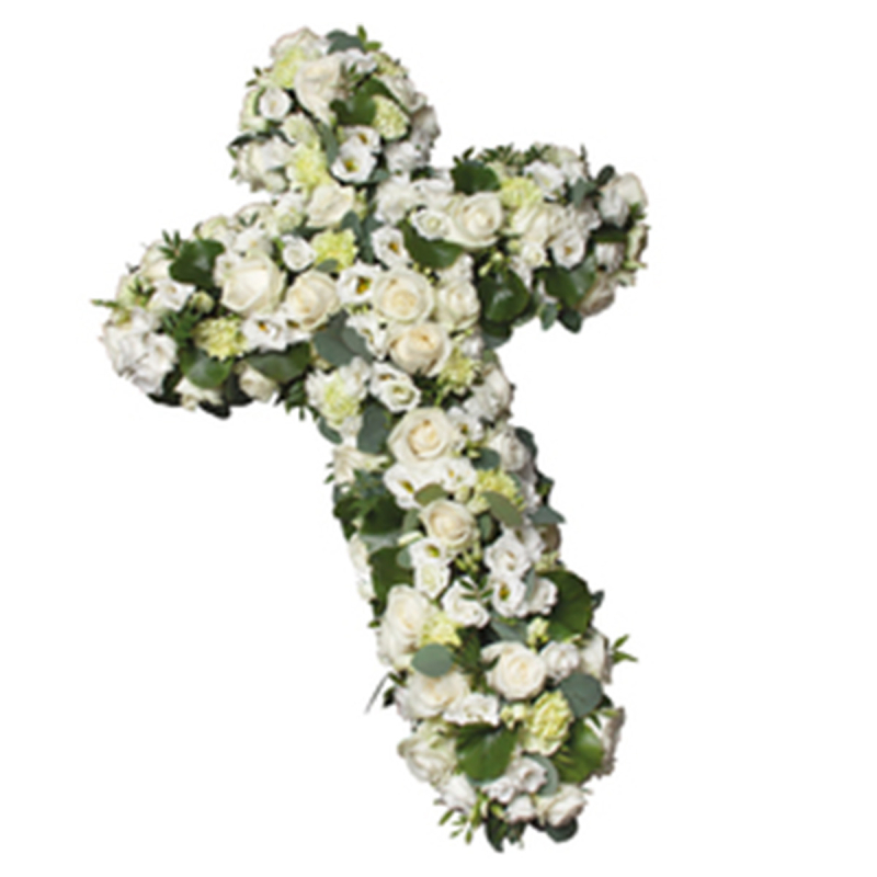 Croix fleurs blanches Croix fleurs blanches
